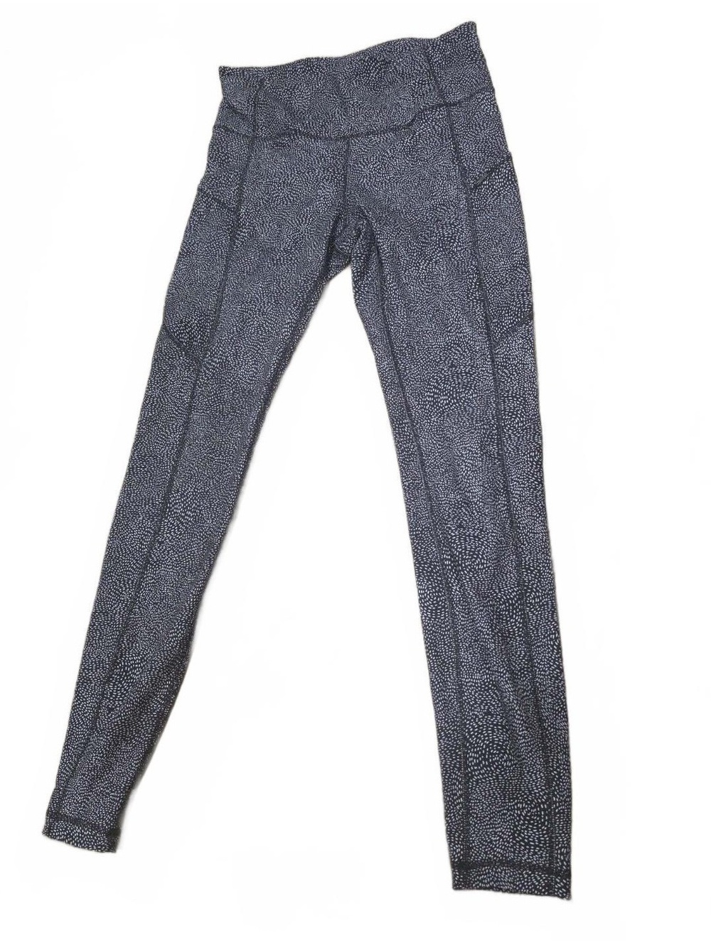 CRZ YOGA Black and White Patterned High Waist Leggings Size M
